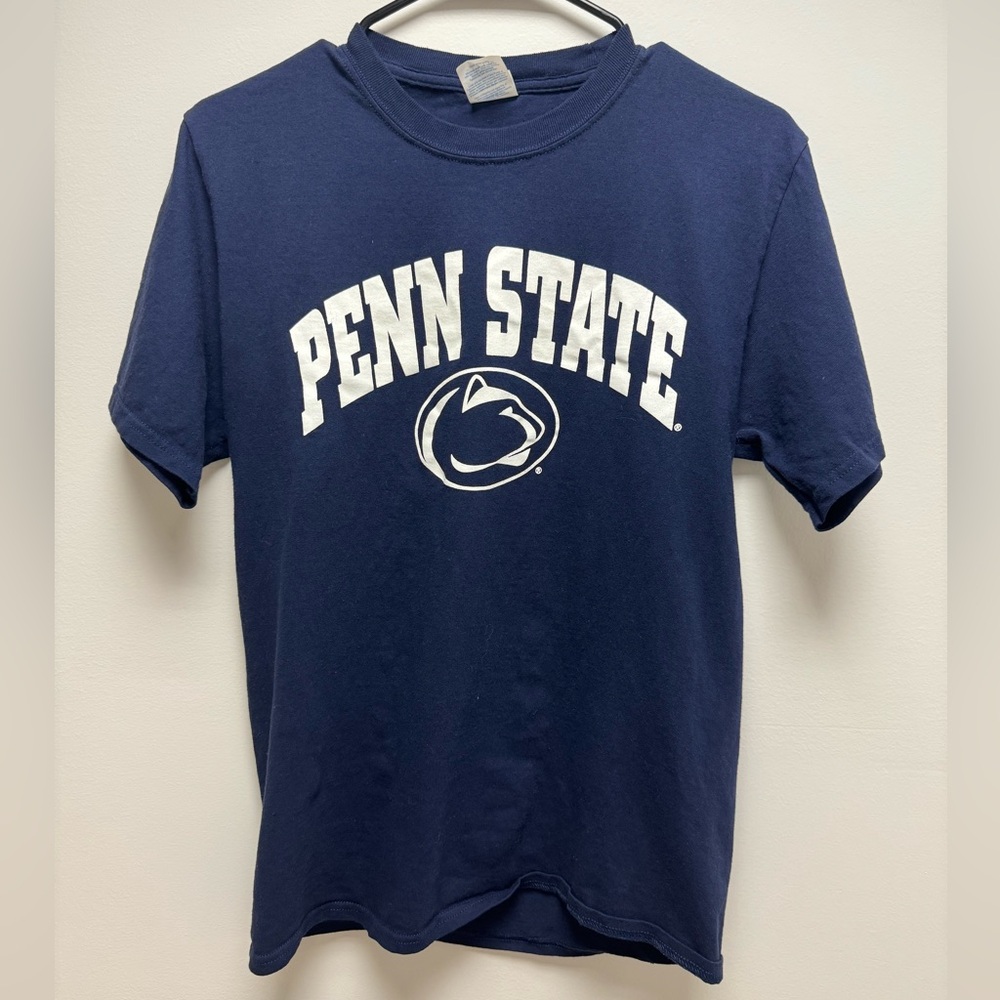 Navy Penn State Logo Tee